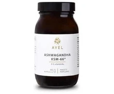 AVEL ašvaganda (Ashwagandha) KSM-66®, 90 kaps.