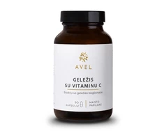 AVEL bioaktyvi Geležis Ferrochel® su Vitaminu C, 90 kaps.