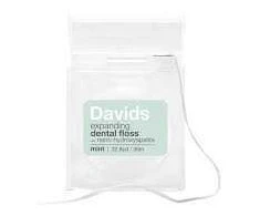 Davids Hydroxi™ natūralus plonas dantų siūlas su nanohidroksiapatitu, 30 m.
