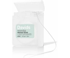 Davids Hydroxi™ natūralus plonas dantų siūlas su nanohidroksiapatitu, 30 m.