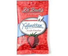 Drbauer S Dr.Bauer‘s ksilitolio pastilės braškių skonio, 30 vnt.