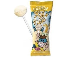 Miradent XyliPOP ledinukas su ksilitoliu bananų skonio, 1 vnt.