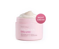 Swedish Nutra Swedish Collagen Deluxe Retinol naktinis veido kremas su retinoliu ir peptidais (anti-age), 50 ml.