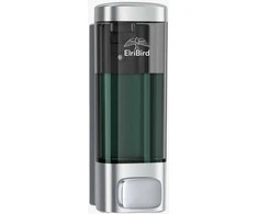 ElriBird sieninis muilo dozatorius – 320 ml užpildoma talpa šampūnui, dušo geliui, kondicionieriui ir losjonui, lengvas montavimas, puikiai tinka namams, viešbučiams, Airbnb ir viešiesiems tualetams