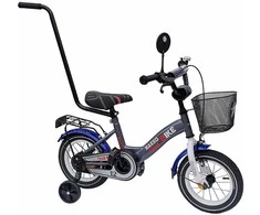 Nakko team bike 12" colių dviratis su stūmimo rankena