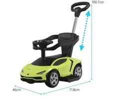 Paspiriama mašinėlė vaikams Lamborghini 3 in 1