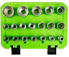 19 VNT. 1/2" JUNGTIES „GEAR LOCK“ GALVUTĖS 8–32 MM DS1316