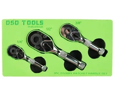 3 DALIŲ TRUMPŲ TERKŠLIŲ RINKINYS 1/4", 1/2", 3/8" DS1082