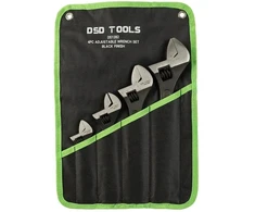 4 VNT. REGULIUOJAMŲ VERŽLIARAKČIŲ RINKINYS, JUODOS APDAILOS, DS1282