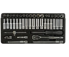 43 VNT. 1/4" TERKŠLĖ IR GALVUČIŲ RINKINYS DS1337
