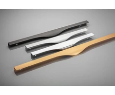 Aliuminio handle PICADO C=320/396/18mm brushed auksinis