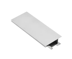 Aliuminio profilio LED vainikas - GLAX sidabro plokštelė 19mm L=2m