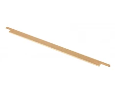 Aluminum handle LIND C = 352/796/18 mm brushed auksinis
