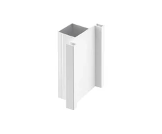 Aluminum profile, handleless system VELLO, T two-sided, baltas, length 3 m
