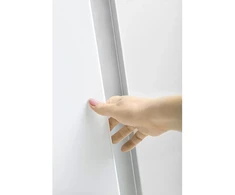 Aluminum profile, handleless system VELLO, T two-sided, inox, length 3 m
