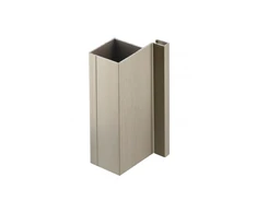 Aluminum profile, handleless system VELLO, T one-sided, inox, length 3 m