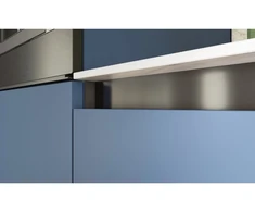 Aluminum profile, handleless system VELLO with LED function, L, juodas, length 4.10 m