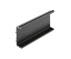 Aluminum profile, handleless system VELLO with LED function, C, juodas, length 3 m