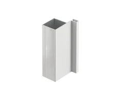 Aluminum profile, handleless system VELLO, T one-sided, baltas, length 3 m