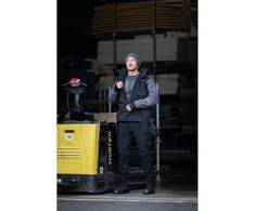 AMOS insulated jacket with hood juodas M (50)