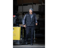 AMOS insulated jacket with hood juodas S (48)