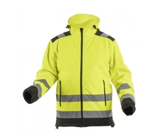 ARGEN įspėjamoji softshell striukė su gobtuvu geltona 3XL