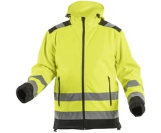 Hogert Technik ARGEN įspėjamoji softshell striukė su gobtuvu geltona XL