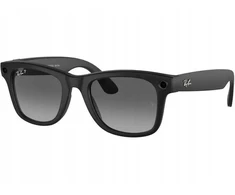 Asus „RayBan Meta Wayfarer“ matinės juodos/gradiento grafito poliarizuoti akiniai (Pažeista pakuotė)