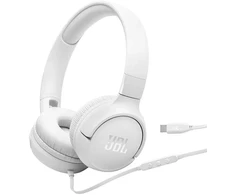 Ausinės JBL T520C USB-C, Baltos (Pažeista pakuotė)