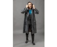 AUSSER PVC raincoat dark pilkas XL (54)