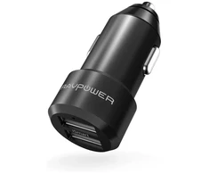 RAVPower RP-VC006 24W Dual Port Car Charger Juodas Offline