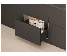 AXIS PRO GTV Drawer, H=168 mm, L=500 mm, push to open, full extension, juodas (C)