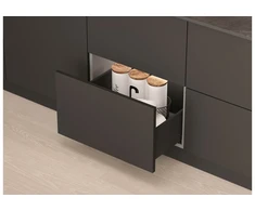 AXIS PRO GTV Drawer, H=200 mm, L=300 mm, push to open, full extension, juodas (C)