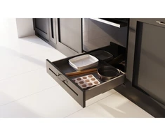 AXISPRO under orkaitė drawer system, 69mm 500mm, graphite pilkas