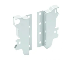 Back wall connector, medium, baltas