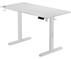 Baltas elektrinis stalas SENSE7 Nojo 120x60 (Pažeista pakuotė)