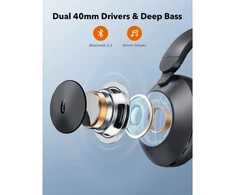 Belaidės Stereo ausinės Taotronics TT-BH1119, juodos