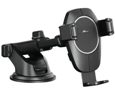 Belaidis automobilinis įkroviklis – laikiklis Digitalome SP-086, juodos