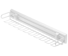 Belt and tie rack SMART (set without guides) - baltas