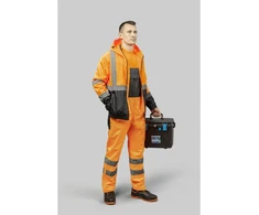 BERKEL S1P SRC apsauginiai batai, juodos/apelsinų spalvos, 44