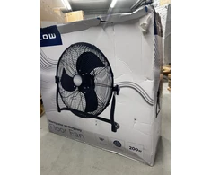 Blow Grindinis ventiliatorius 18"/45cm 200W cirkuliacinis siurblys, Juodas (Pažeista pakuotė)