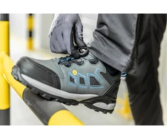 Blue Mėlyna FULDE safety shoes LACE SYSTEM S3S SR FO ESD pilkas/mėlynas 44