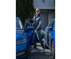 Blue HARI quilted jacket navy mėlynas 3XL (58)