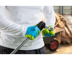 Mėlyna ULLER latex coated gloves mėlynas/žalias 9