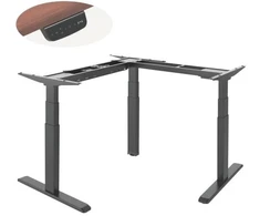 BSSD-10-90/S33 B Triple Motor Electric Sit-Stand Desk Frame, 3-Stage, juodas