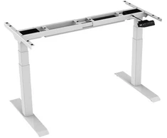 BSSD-L10-18/24 W Dual Motor Electric Sit-Stand Desk Frame, 3-Stage, baltas