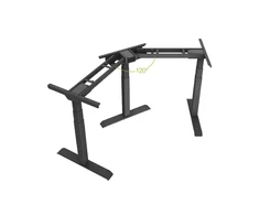 BSSD-L13-90/33 B Triple Motor Electric Sit-Stand Desk Frame, 3-Stage, juodas