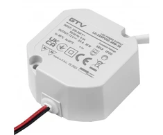 Can LED power supply 12V,30W, input 220-240VAC, IP20, dim. 59x59x28 mm with 200mm wires