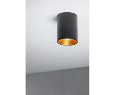 Lubinis šviestuvas Ceiling fixture AERO II, IP20, round, juodas