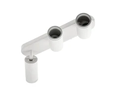 Ceiling luminaire SOLIS, IP20, max. 50 W, 3*GU10, baltas